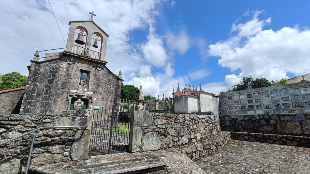 Camino de Santiago adventure in Spain albergue in an old church and graveyard