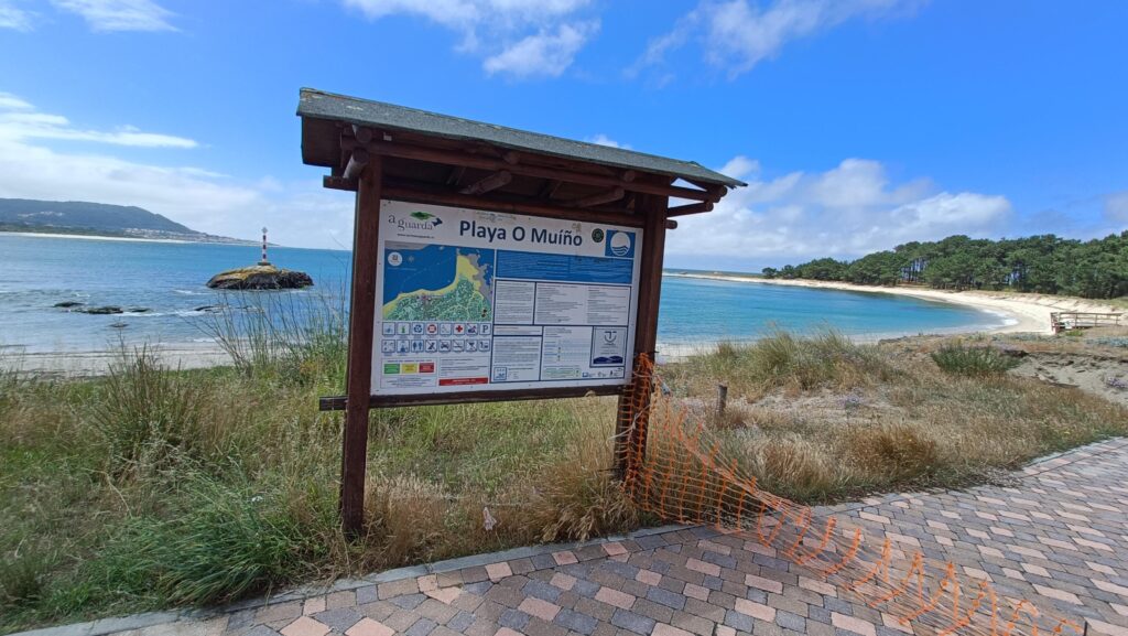 Playa O Muino in La Guardia Spain