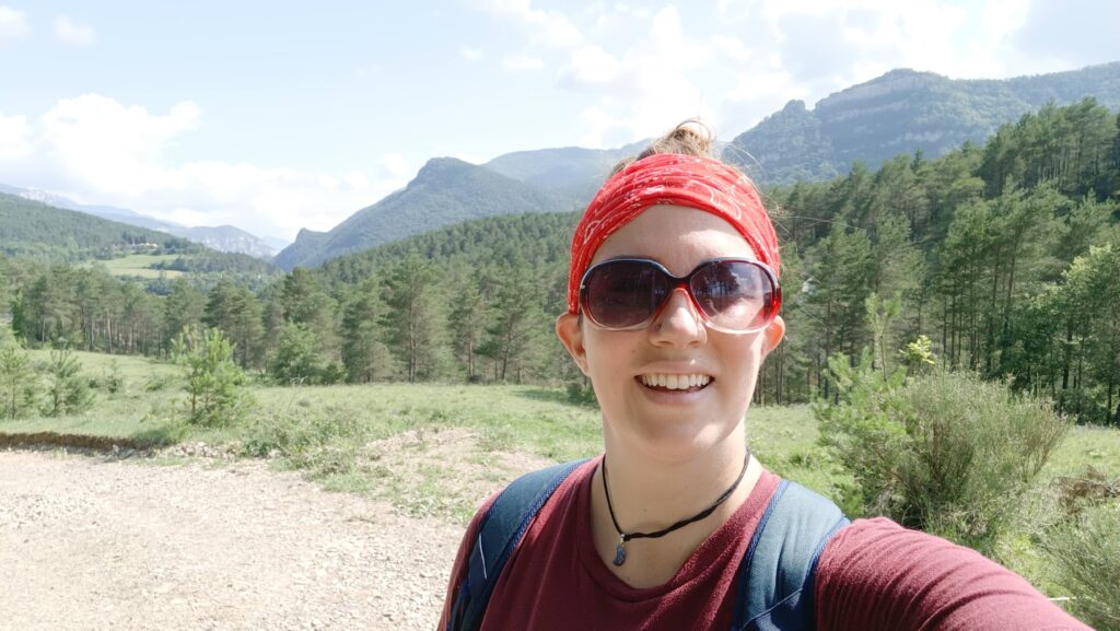 solo female hike in Pyrenees Mountains