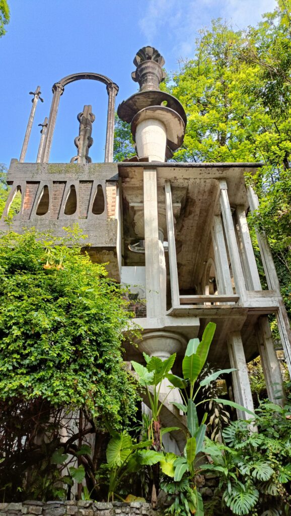 surreal castle  in Xilitla