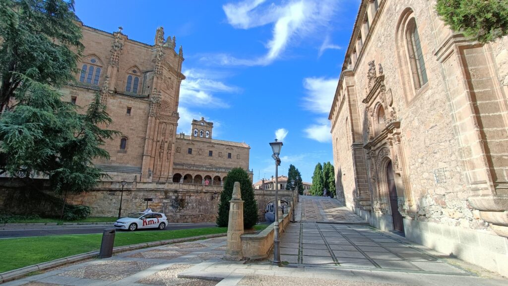 buildings with typical architecture of Salamanca 