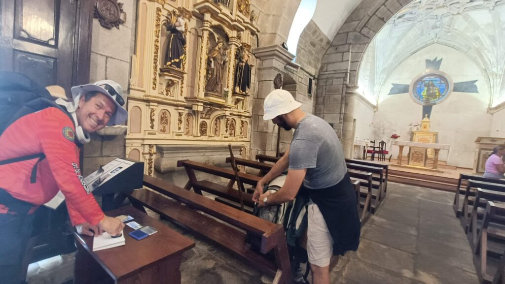 stamping the pilgrim's credential