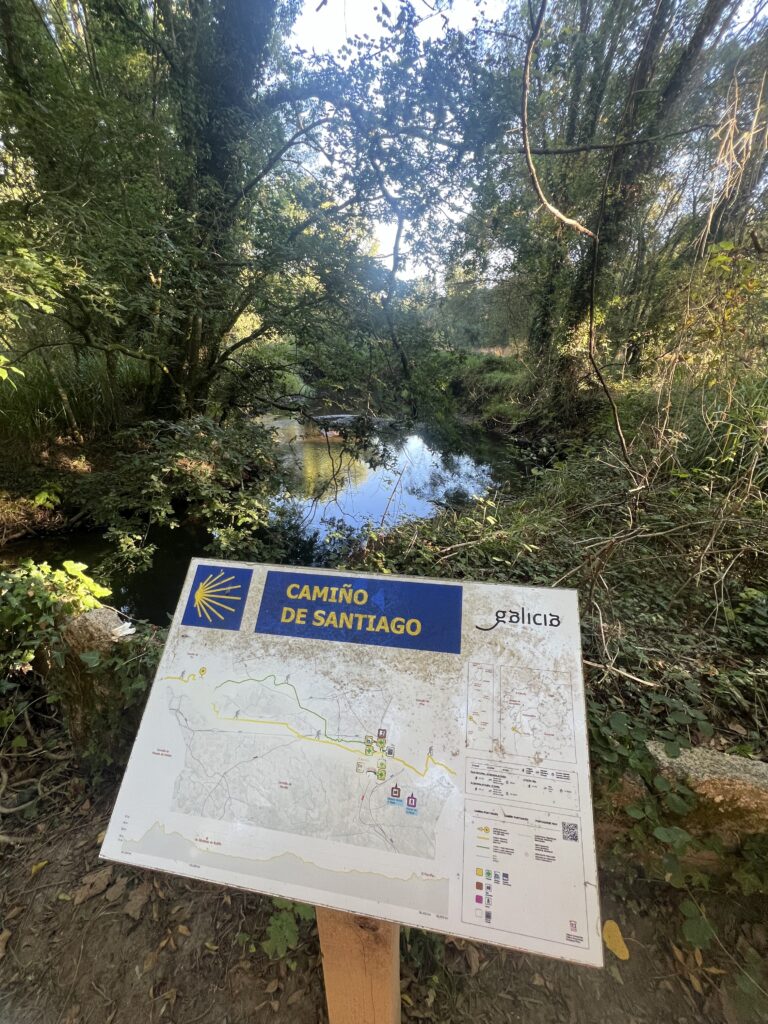 Road signs to santiago