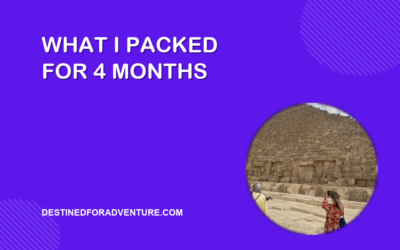 What I Packed for 4 Months Across India, Nepal, Egypt, Zambia & Kenya (March–June 2025)