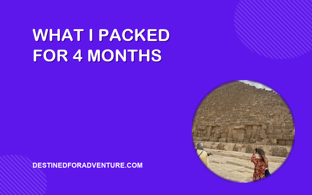 What I Packed for 4 Months Across India, Nepal, Egypt, Zambia & Kenya (March–June 2025)